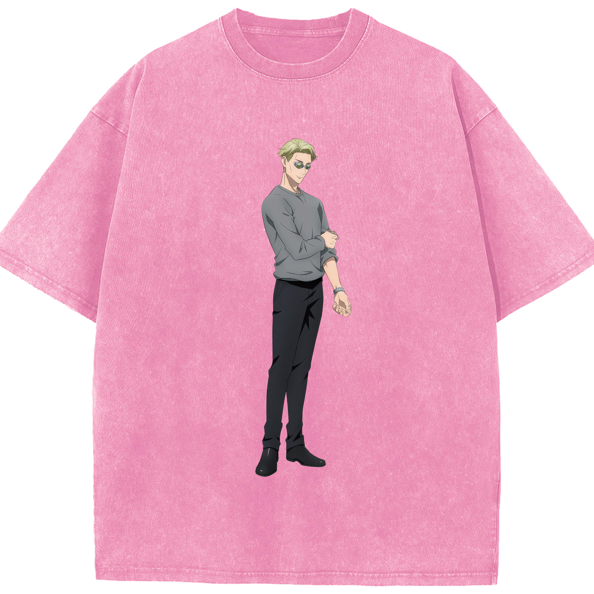 （画像用） 呪術廻戦 Jujutsu Kaisen 綿100% ヴィンテージ風 半袖Tシャツ（フロントプリント）